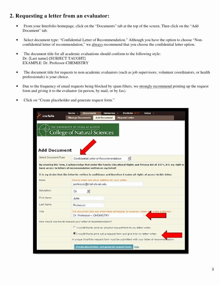 Interfolio Letter Of Recommendation Unique Interfolio Instructions
