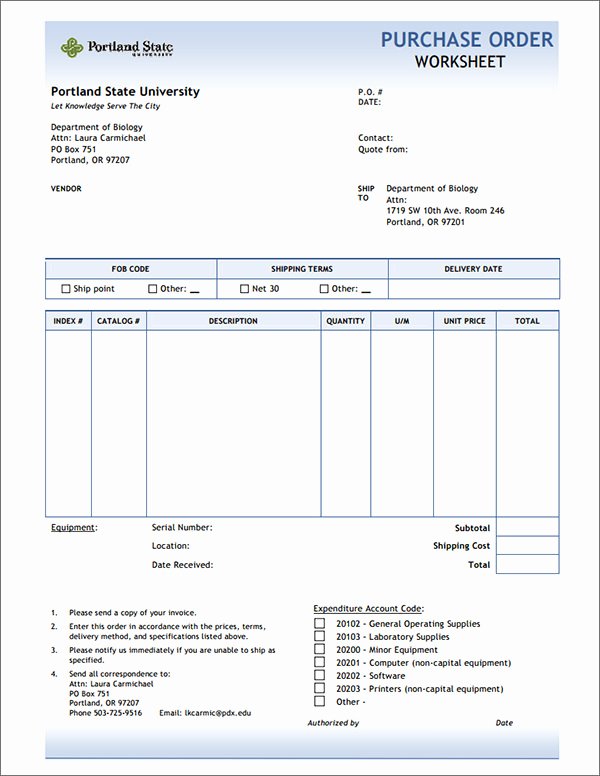 Interior Design Purchase order Beautiful Purchase order Template