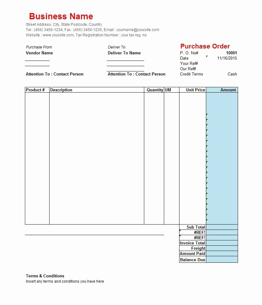 Interior Design Purchase order Elegant 37 Free Purchase order Templates In Word &amp; Excel