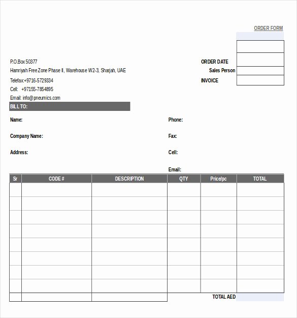 Interior Design Purchase order Template Beautiful 21 order form Templates – Free Sample Example format