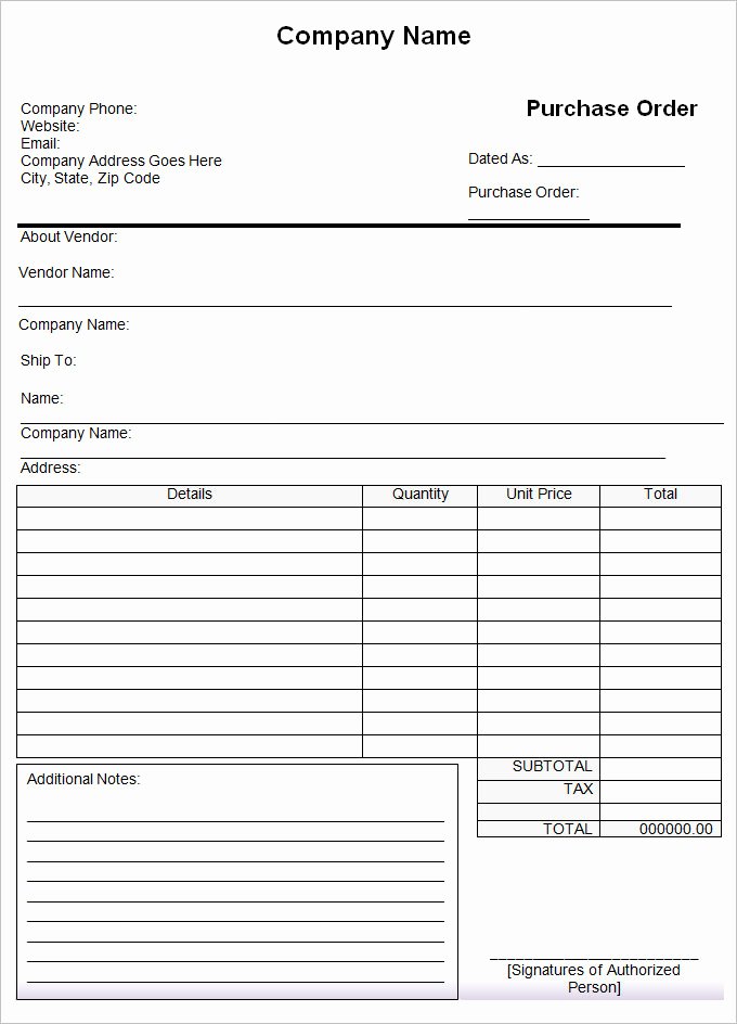 Interior Design Purchase order Template New 53 Purchase order Examples Pdf Doc