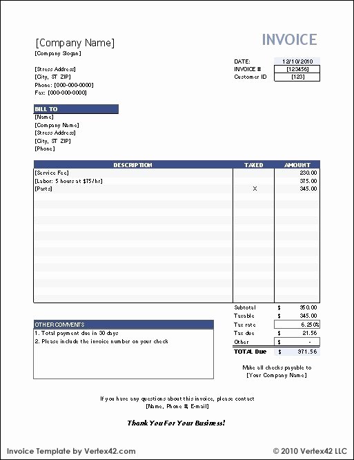 invoice same as receipt