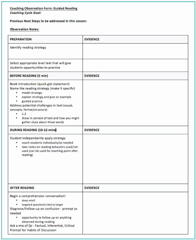 Jan Richardson Lesson Plan Template Lovely A Guided Reading Observation Template Teaching Feedly