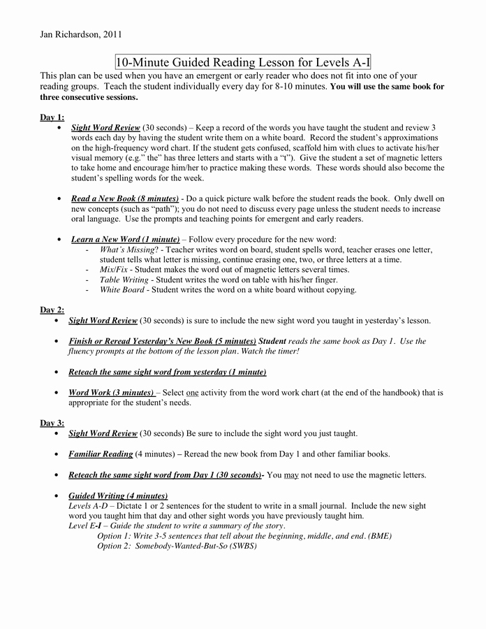 40 Jan Richardson Lesson Plan Template Hamiltonplastering