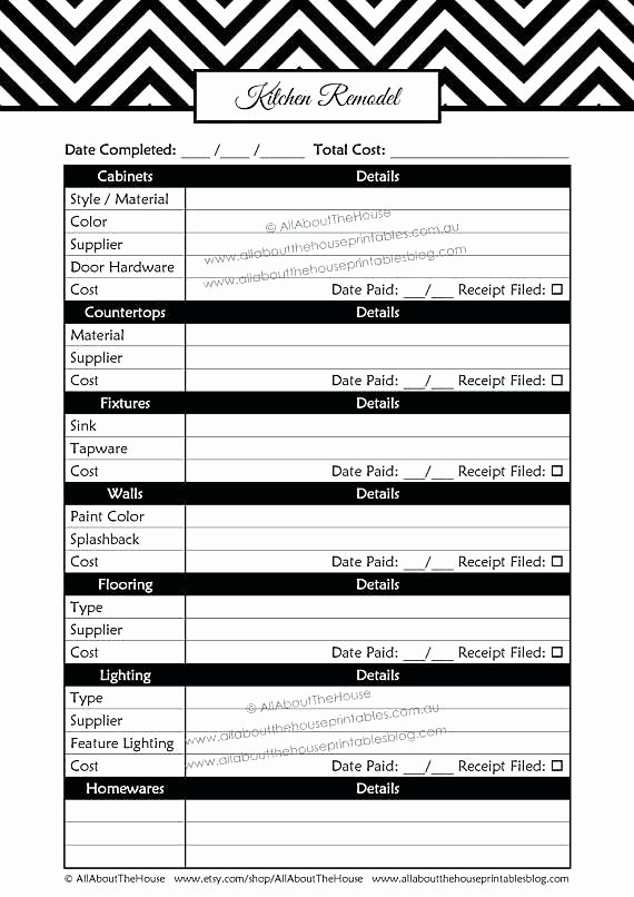 Kitchen Remodel Project Plan Template Awesome Kitchen Remodel Checklist Template Kitchen Remodel Project