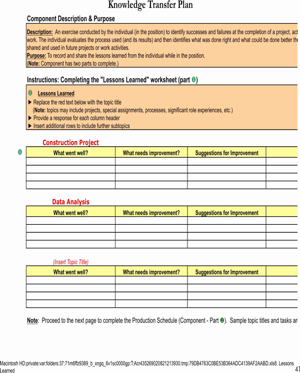 Knowledge Transfer Plan Template Inspirational Download Knowledge Transfer Template for Free