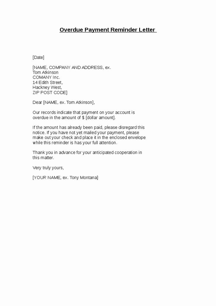 Late Letter Of Recommendation Fresh 5 Payment Reminder Letters – Find Word Letters