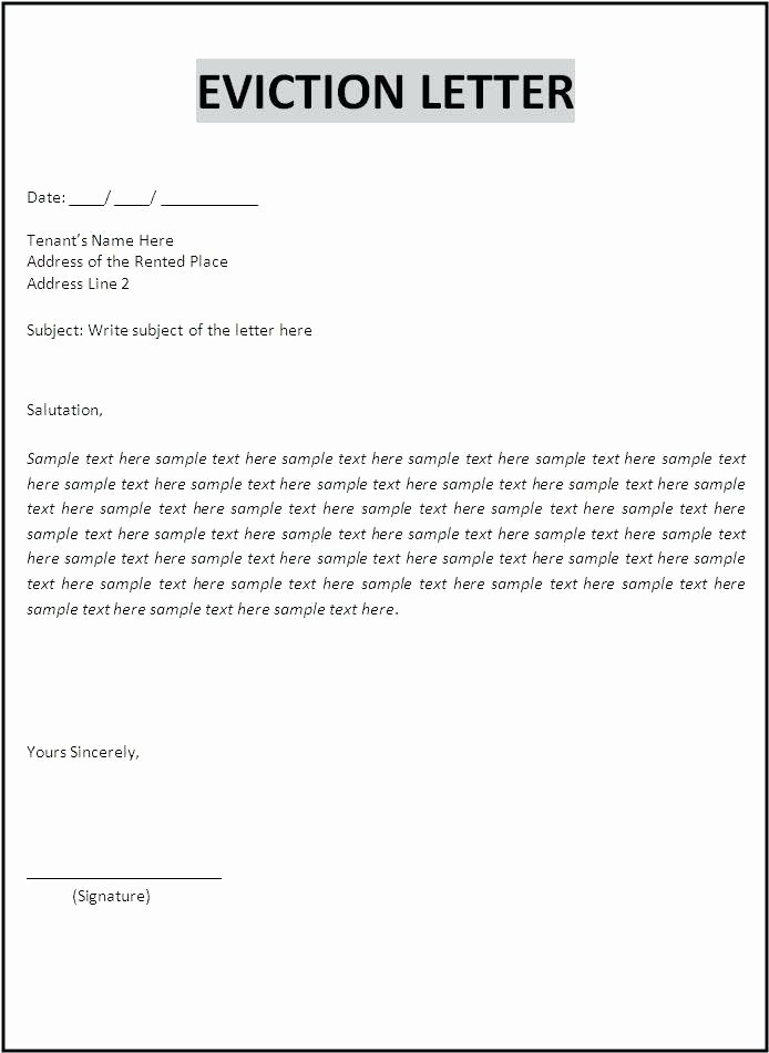 Late Letter Of Recommendation Luxury Rental Eviction Letter Sample – Buildbreaklearn