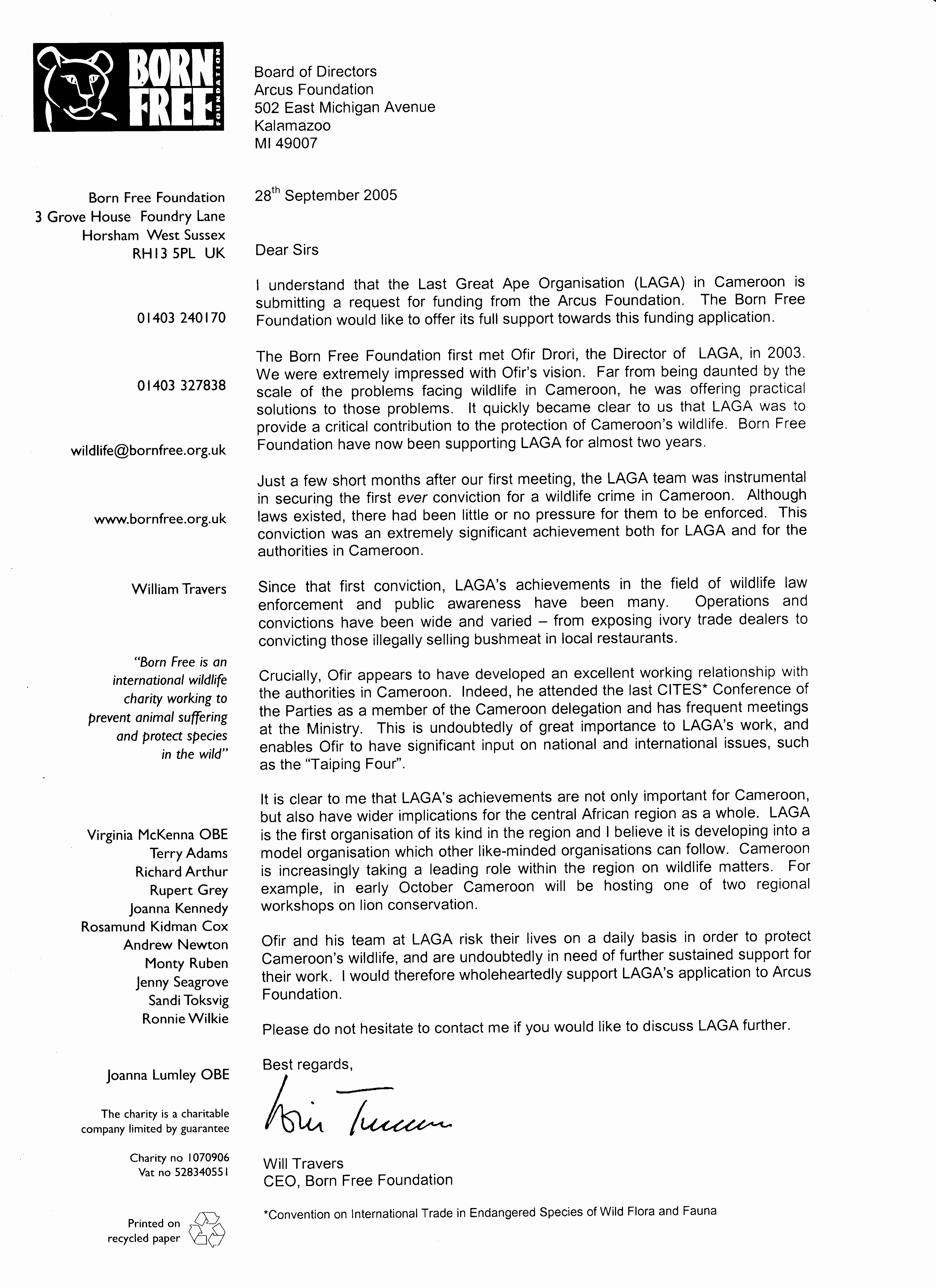Law Enforcement Letter Of Recommendation Luxury Laga Wildlife Law Enforcement Mendations
