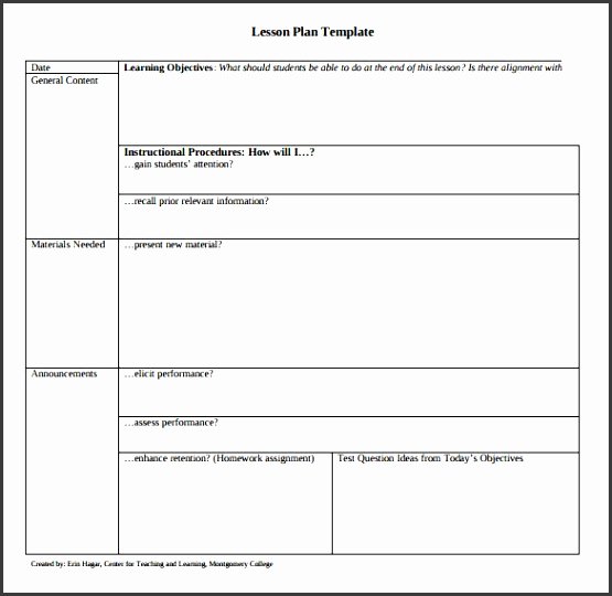 Learning Focused Lesson Plan Template Awesome 9 Teaching Plan Template Sampletemplatess Sampletemplatess