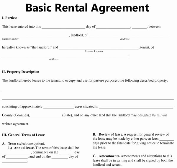 Lease Transfer Agreement Template Elegant Free Blank Lease Agreement