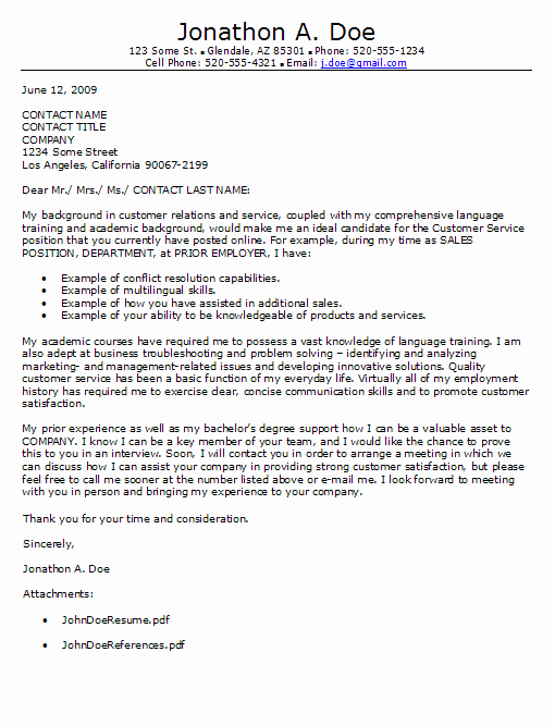 Lecom Letter Of Recommendation Lovely Cover Letter for Customer Service Consultant Salary