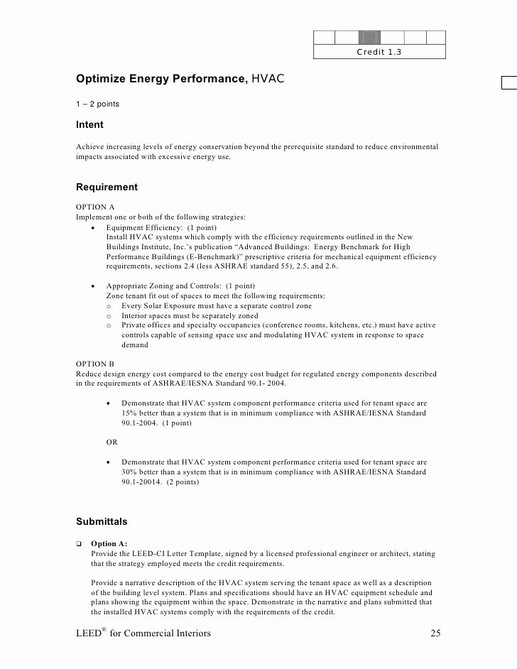 Leed Letter Template