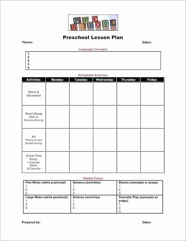 Lesson Plan Calendar Template Elegant toddler Weekly Calendar Template Family Schedule Template
