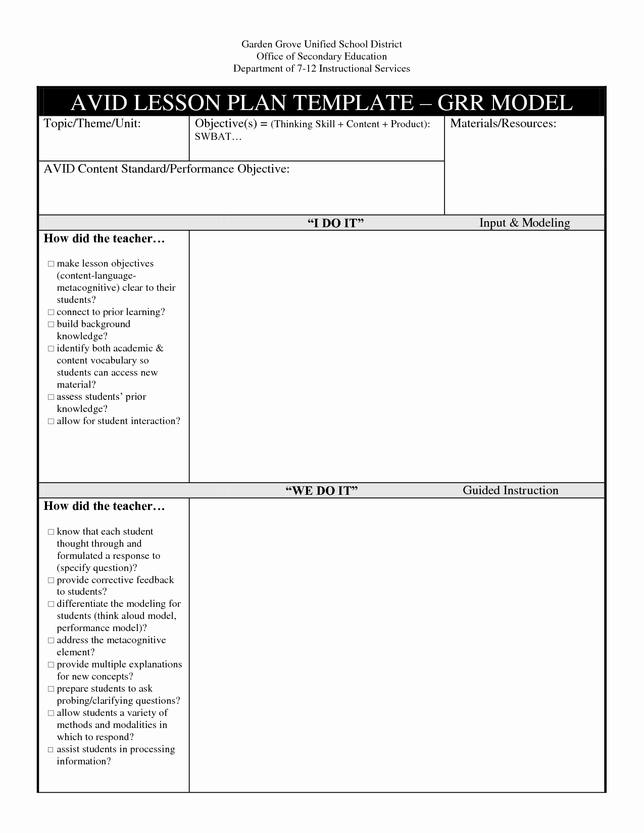 Lesson Plan Template Doc Awesome Lesson Plan Template Doc