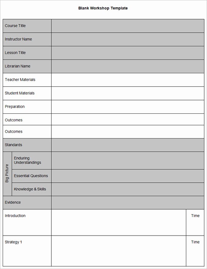 Lesson Plan Template Doc Beautiful Blank Lesson Plan Template 3 Free Word Documents