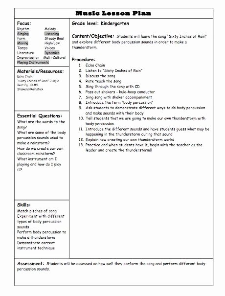 Lesson Plan Template for Elementary Beautiful Lesson Plan Template for Elementary School 1000 Images