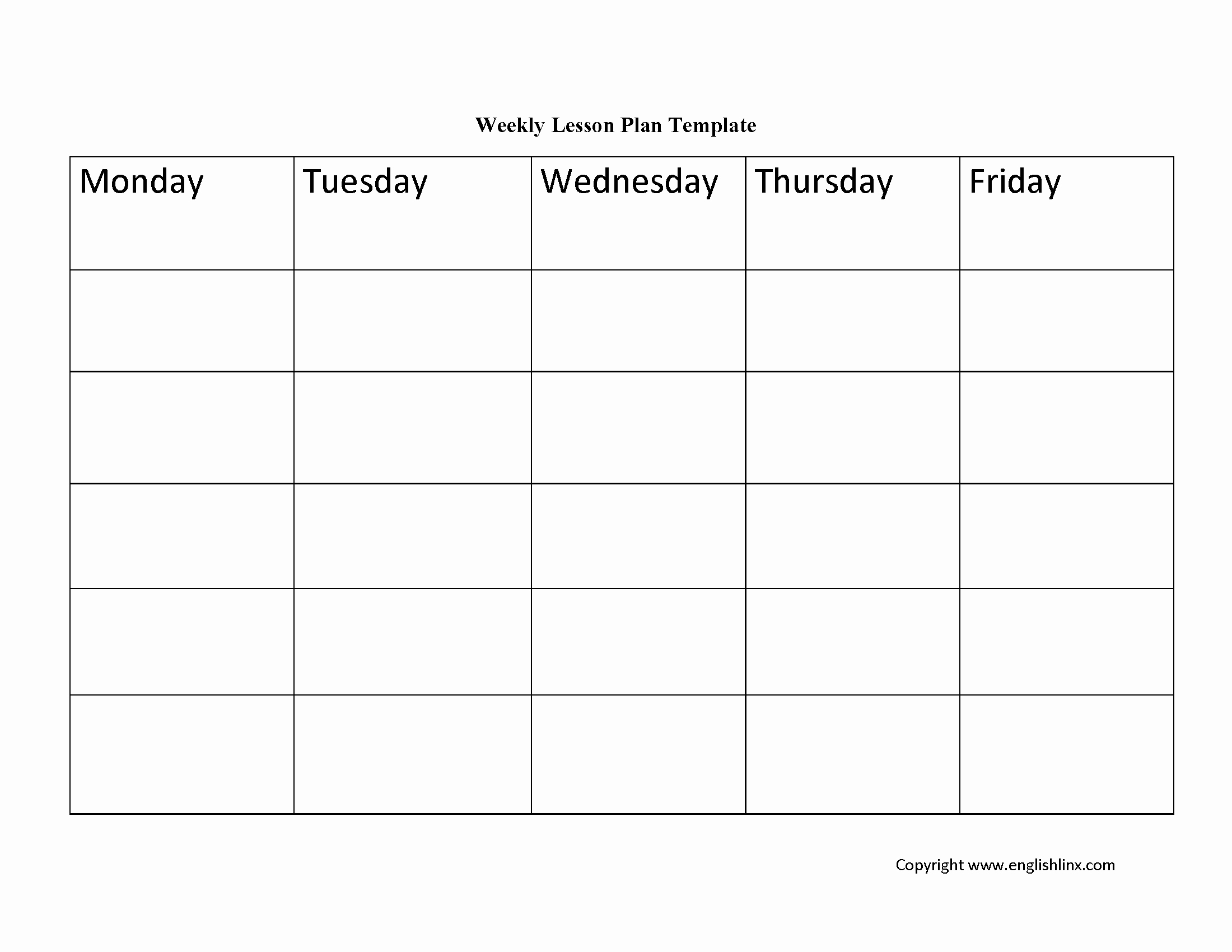 Lesson Plan Template Free Luxury Lesson Plan Template