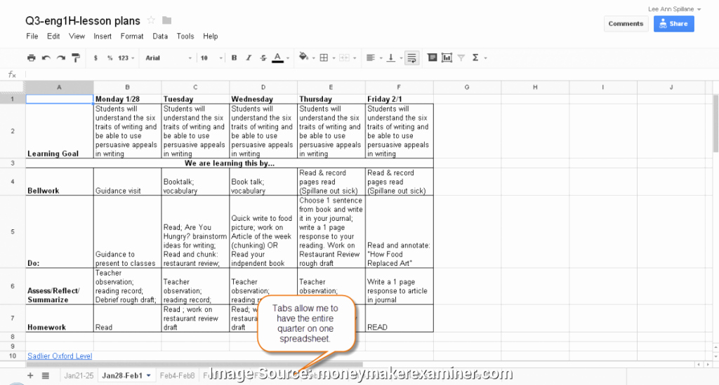 Lesson Plan Template Google Doc Best Of Creating A Lesson Plan Template In Google Docs Lesson Plan