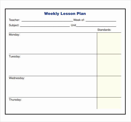 Lesson Plan Template Middle School Beautiful Image Result for Tuesday Thursday Weekly Lesson Plan