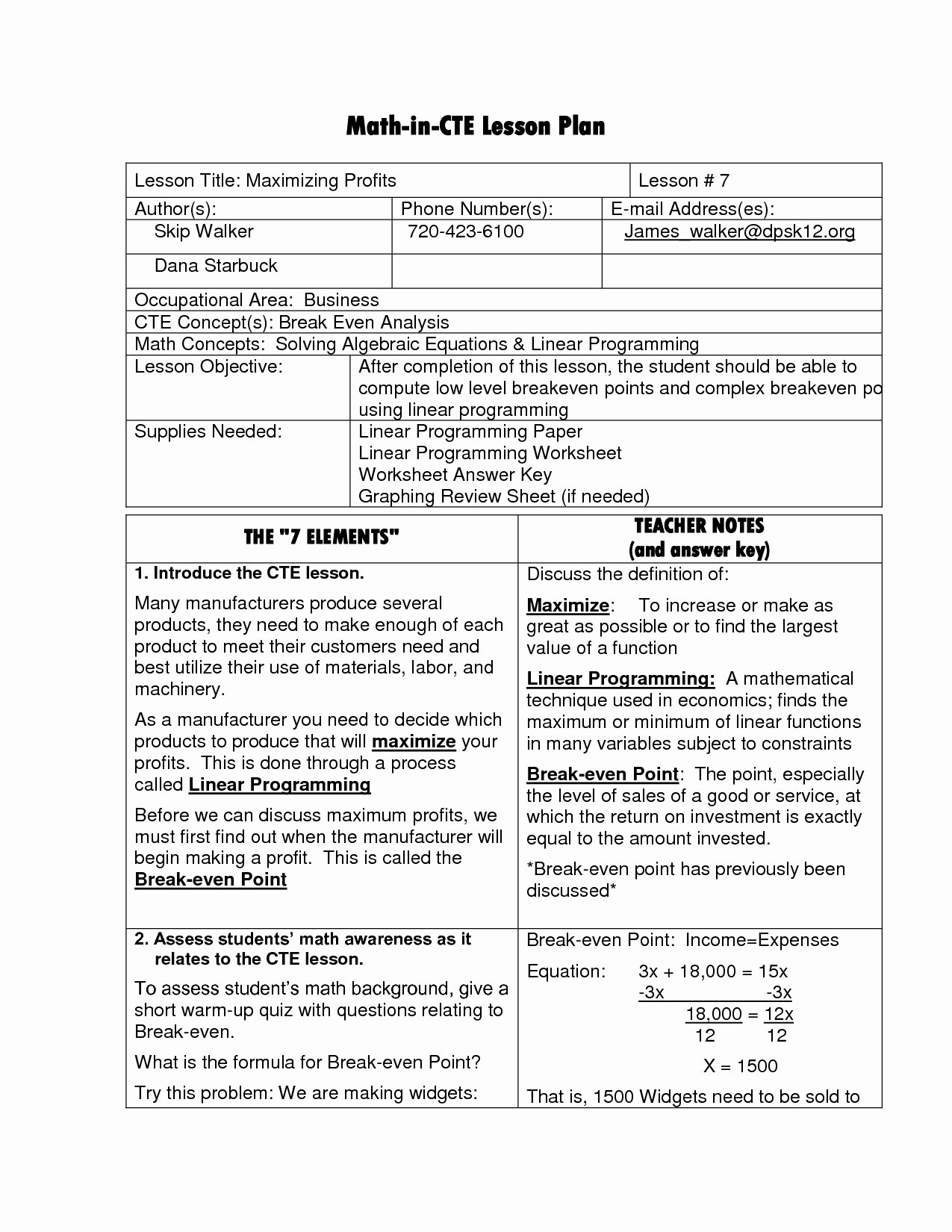 Lesson Plan Template Middle School Luxury Middle School Math Lesson Plan Template – Mon Core