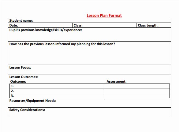 Lesson Plan Template Pdf Best Of Sample Physical Education Lesson Plan 14 Examples In