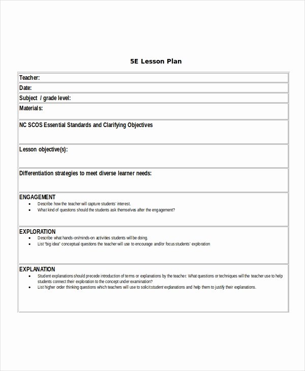 Lesson Plan Template Pdf Unique Lesson Plan Template 10 Free Word Pdf Document