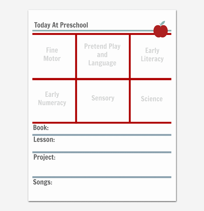 Lesson Plan Template Preschool Elegant Preschool Lesson Plan Template Daily Weekly Monthly