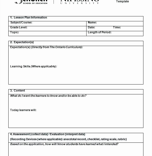 Lesson Plan Template Word Doc Best Of Lesson Plan Template 2 Elegant Hunter Word Business