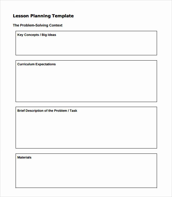 Lesson Plan Template Word Luxury Sample Lesson Plan 6 Documents In Pdf Word