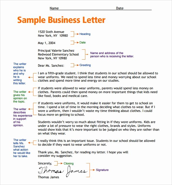 Letter format for Kids Fresh 8 Letter format for Kids Samples Examples &amp; format