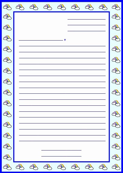 Letter format for Kids New Character Body Book Report Project Templates Worksheets