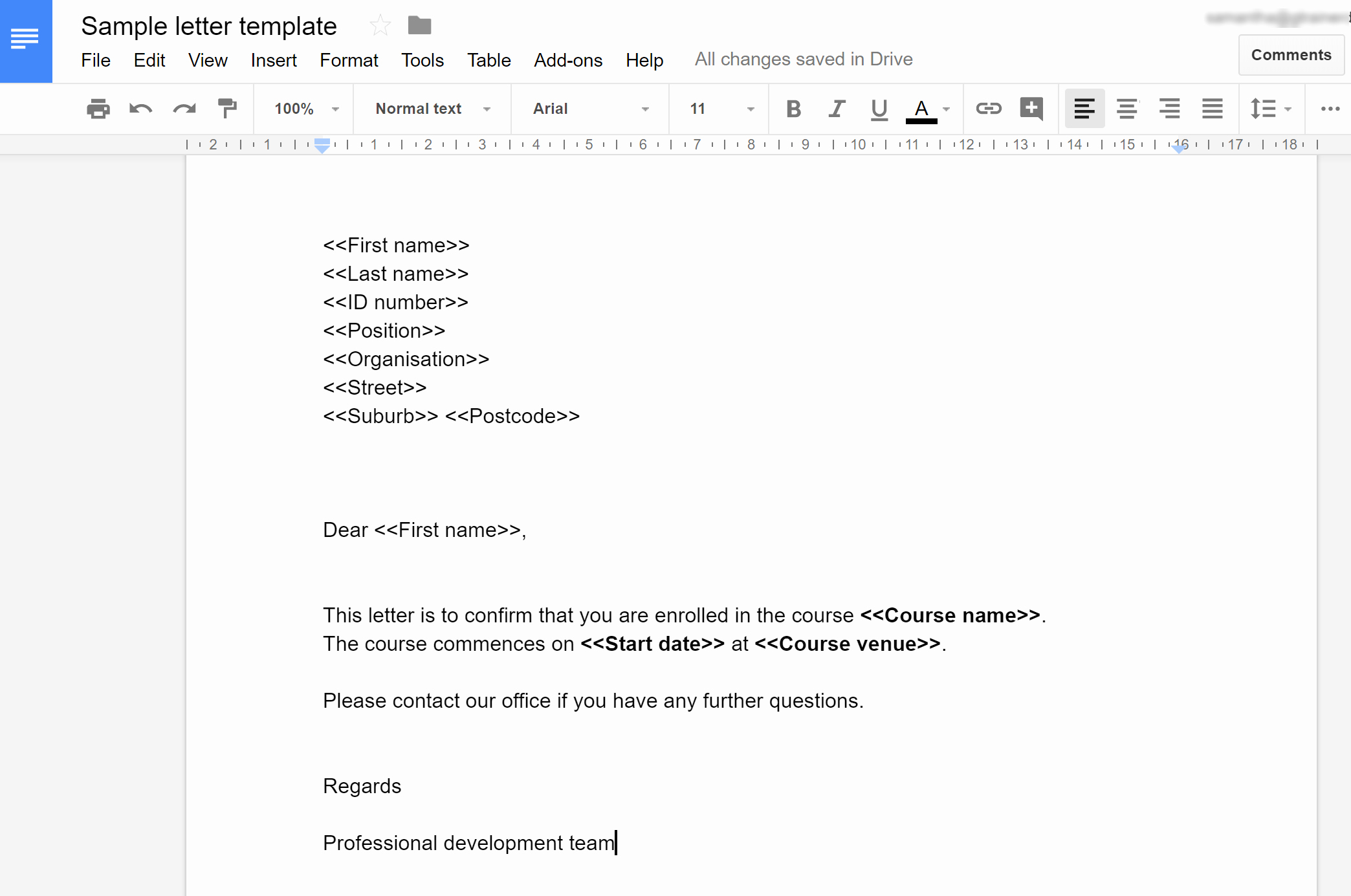 Letter format Google Docs Inspirational How to Mail Merge Letters In Google Docs Using