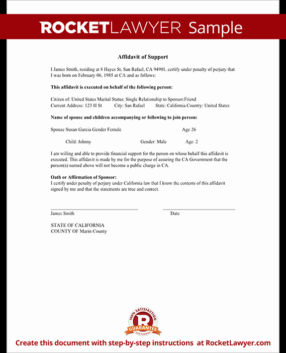 Letter Of Affidavit Of Support Inspirational Affidavit Of Support form Sample Affidavit Of Support