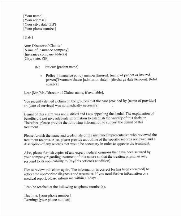 Letter Of Appeal format Luxury 18 Appeal Letter Templates Pdf Doc