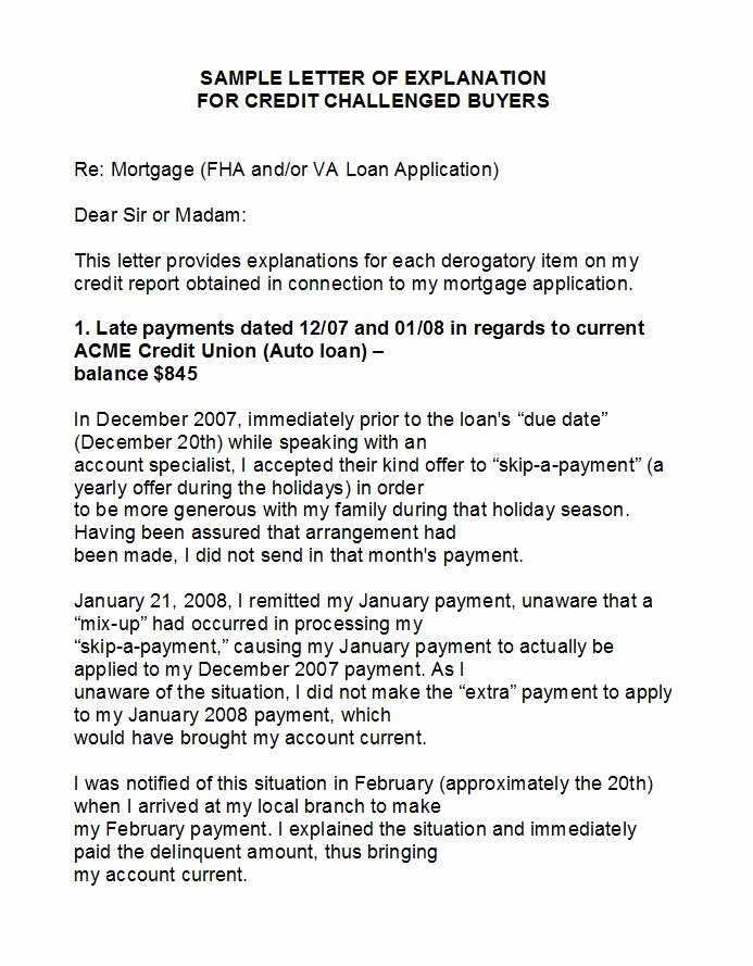 Letter Of Explanation for Mortgage Template Awesome 48 Letters Explanation Templates Mortgage Derogatory