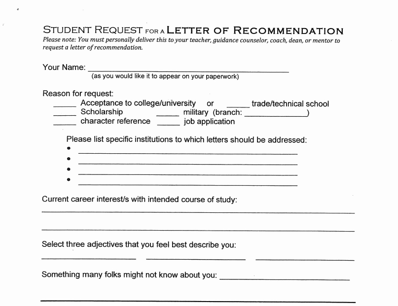 Letter Of Recommendation Brag Sheet Awesome How to Get the Best Re Mendation Letter Tips