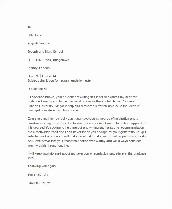 Letter Of Recommendation for Adoption Beautiful 8 Re Mendation Letter Samples