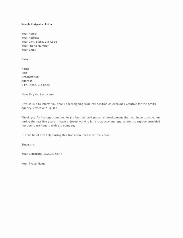 Letter Of Recommendation for Cna Lovely Printable Sample Letter Of Resignation form