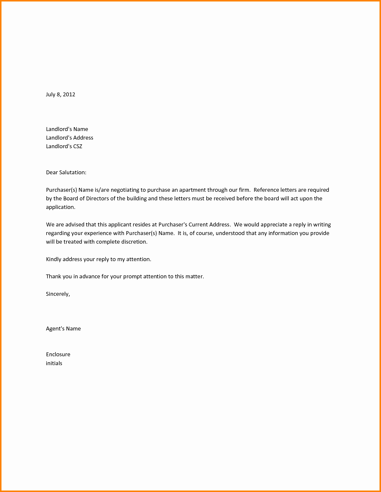 Letter Of Recommendation for Housing Lovely 17 Re Mendation Letter for Apartment Steamtraaleren