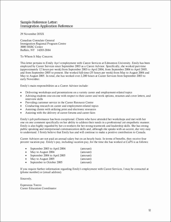 Letter Of Recommendation for Immigration Best Of Steps to Writing A Reference Letter for Immigration