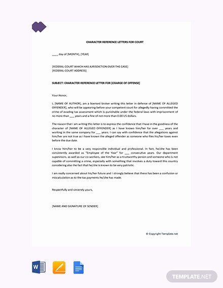 Letter Of Recommendation for Ltc Unique Free Character Letter for Court for Family Member Template