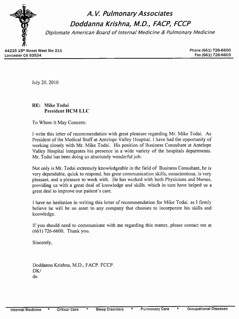 Letter Of Recommendation for Mba Fresh Testimonials Hospital Case Management Llc