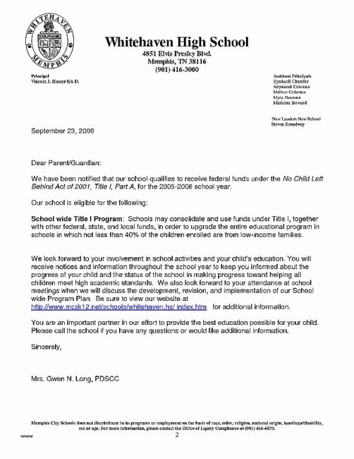 Letter Of Recommendation for Principalship Unique Cover Letter for Vice Principal Position