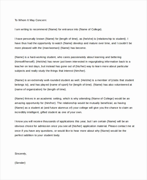 Letter Of Recommendation From Alumni Elegant College Letter Of Re Mendation From Alumni thevillas