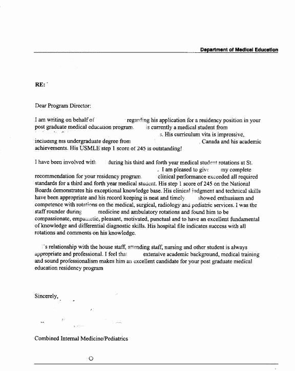 Letter Of Recommendation From Doctor Beautiful Letter Re Mendation Doctor Sample