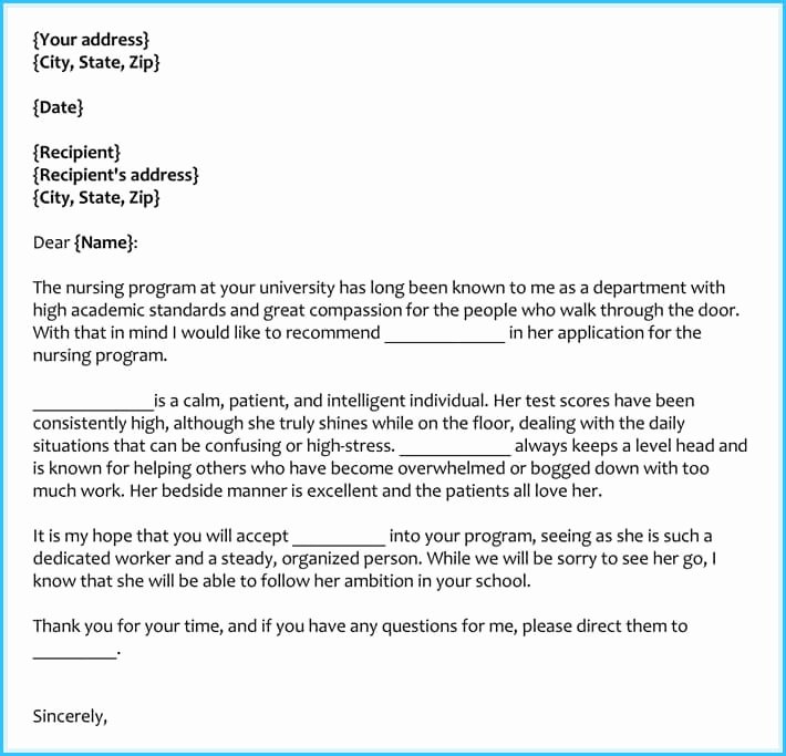 Letter Of Recommendation Nurse New Reference Letter Examples 20 Samples formats &amp; Writing