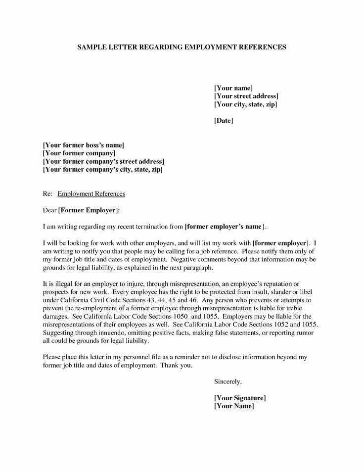 Letter Of Recommendation or Reference Beautiful Examples Reference Letters Employmentexamples Of
