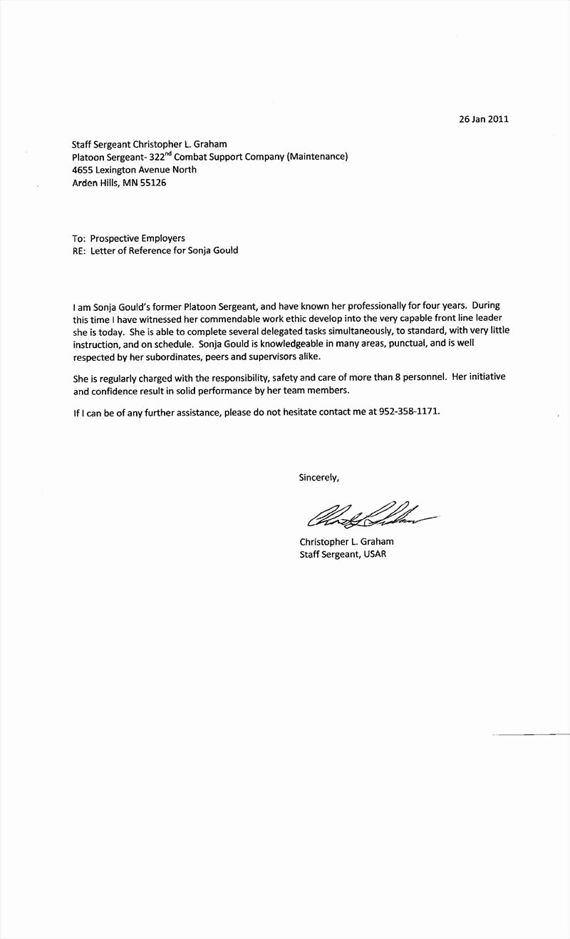 Letter Of Recommendation or Reference Best Of Letter Of Re Mendation 16lor0012