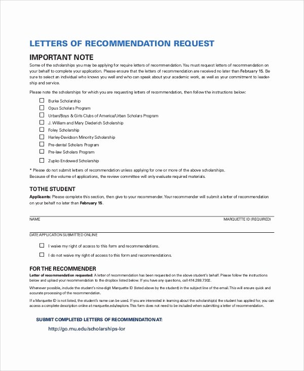 Letter Of Recommendation Pdf Best Of 30 Sample Letters Of Re Mendation for Scholarship Pdf